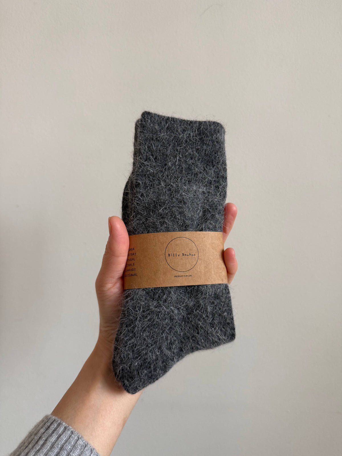 Fluffy Angora Blend Socks