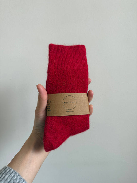 Fluffy Angora Blend Socks