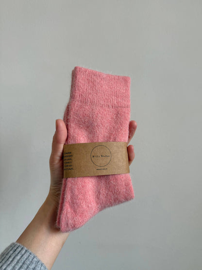 Fluffy Angora Blend Socks