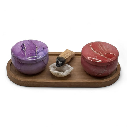 Gemstone Glow Candle Set (1041)