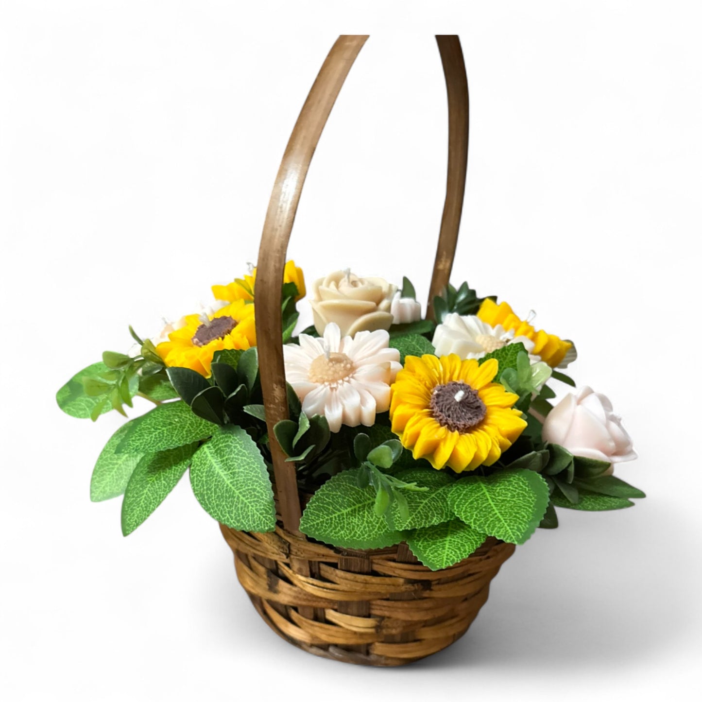 Blooming Light – Floral Candle Basket