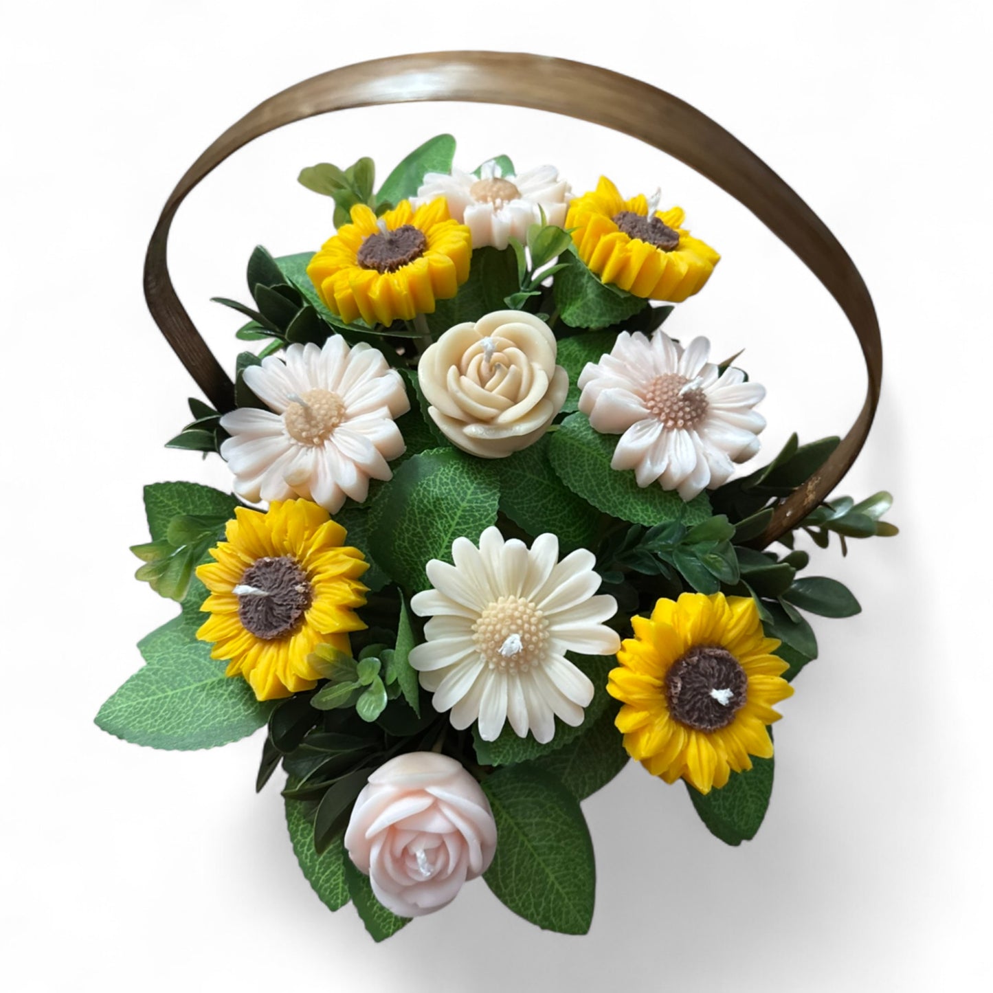 Blooming Light – Floral Candle Basket