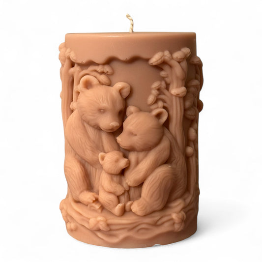 Bear Family Candle (1056)