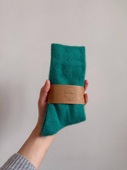 Fluffy Angora Blend Socks