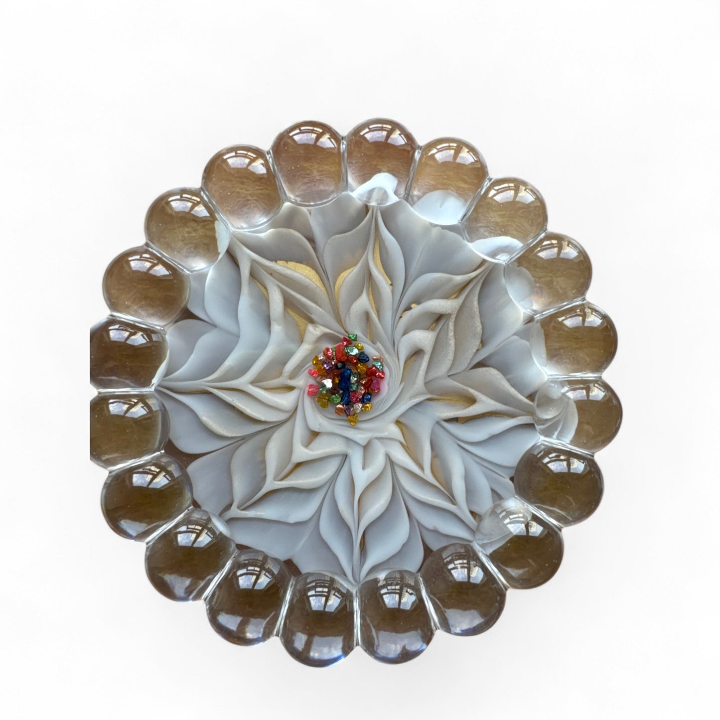 Golden Bloom Resin Tray (1063)