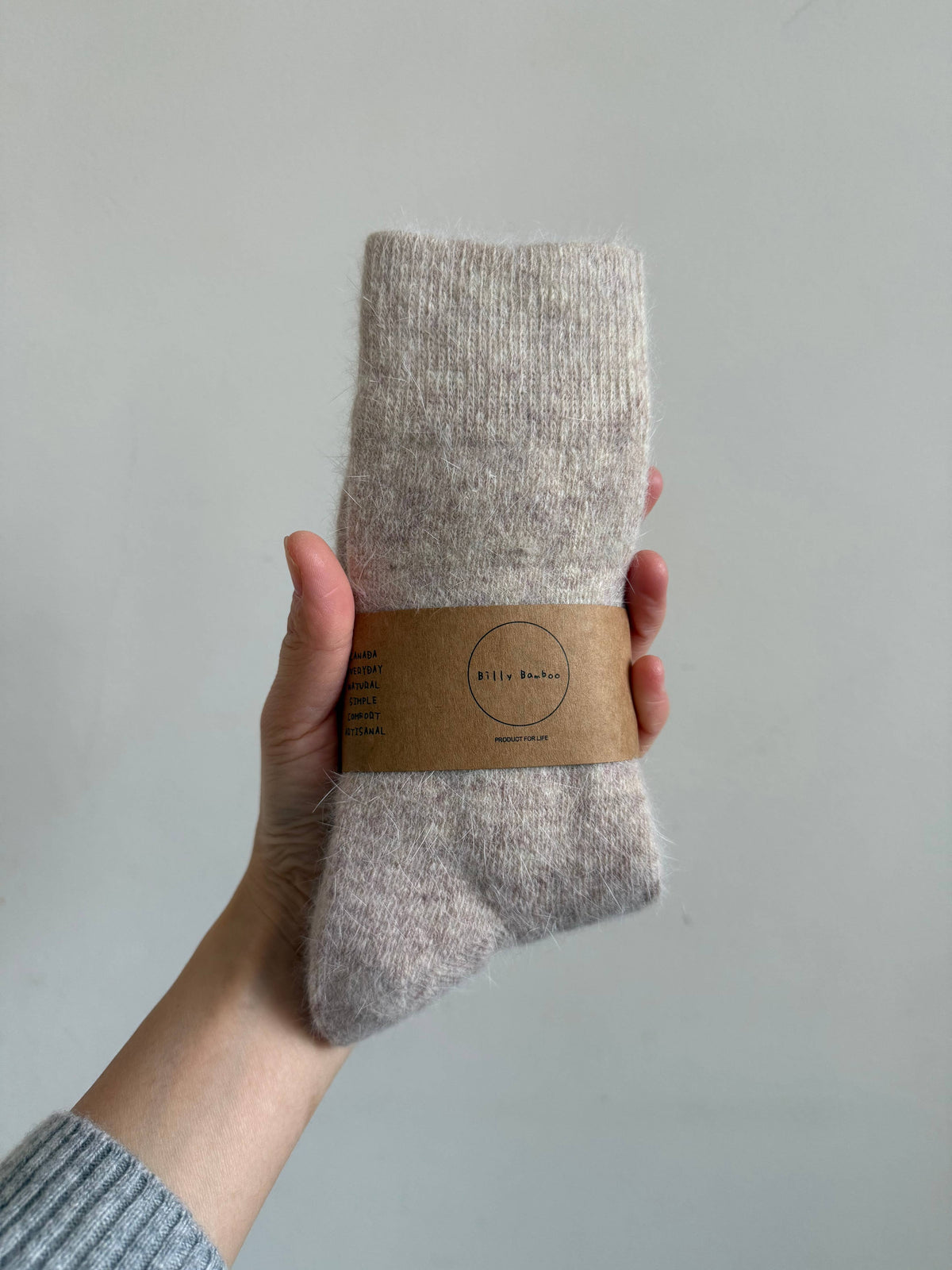 Fluffy Angora Blend Socks